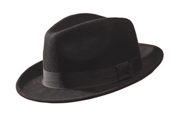 Retro hat isolated against white background