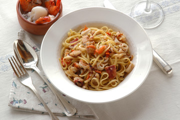 Bavette ai sapori di mare - Primi piatti del Veneto