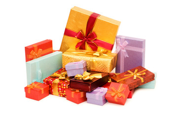 Gift box isolated on the white background