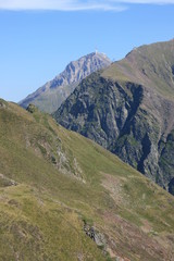 Le Pic du Midi de Bigorre vu du col de Bareilles (Pyrénées)