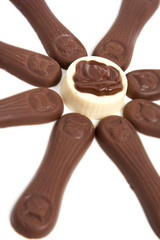 chocolate nicely arranged