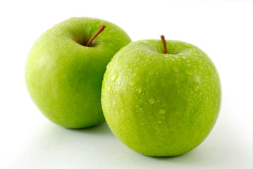 Two fresh apples
