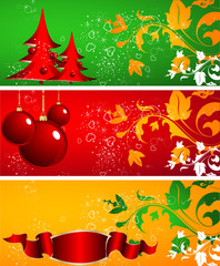 Christmas abstraction set