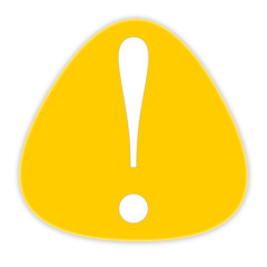 round yellow Warning sign
