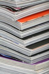 stack of magazines