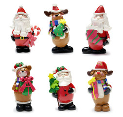 Big set of six Christmas characters