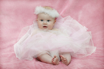 Fototapeta na wymiar baby girl ballerina