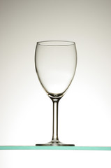 A foted tumbler on a wine, glassware