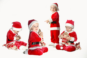 lots of little santas