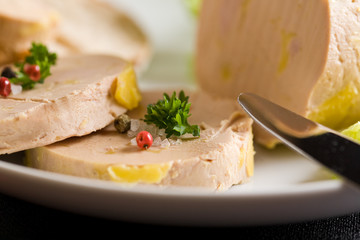 Assiette de foie gras du périgord