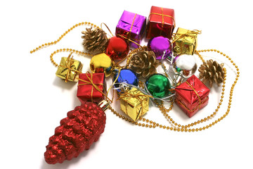 xmas toys on garland