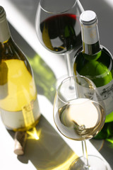 wein glas flaschen genuss licht