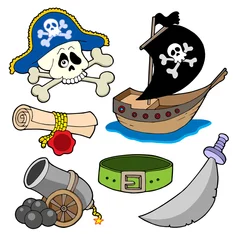 Cercles muraux Pirates Collection de pirates 3