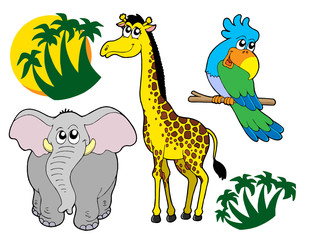 Naklejka premium African animals collection 3