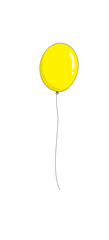Illustration of a yellow balloon