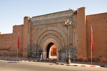 Bab Agnaou - one of nineteen gates of Marrakech, Morocco