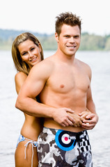 Fototapeta premium Couple hugging
