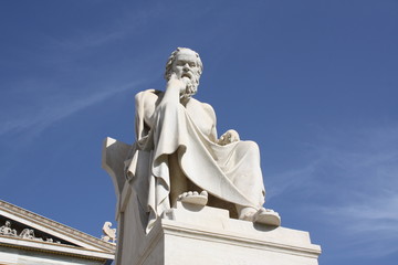 Naklejka premium Statue of Socrates