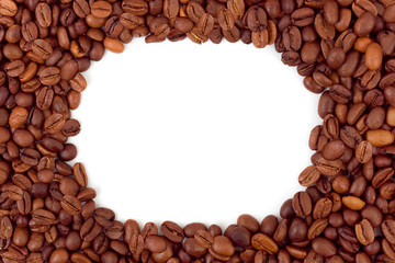 Frame made of coffee