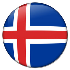 Obraz premium island iceland button