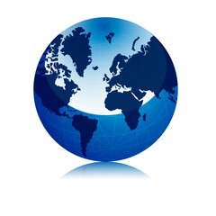 Globe, terrestre,terre,planète,planisphère, bleu,