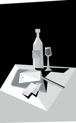 Black and white Still life