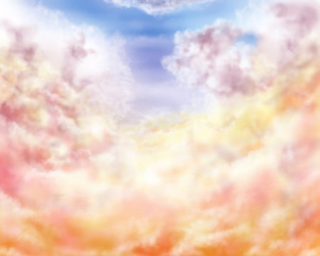 Impressionist clouds