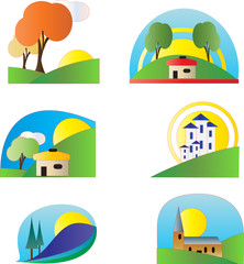 Set of Colourful Logos