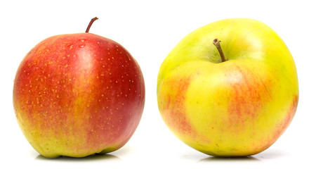 Red and yellow apples