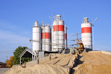 Obraz premium Factory of concrete. Europe.