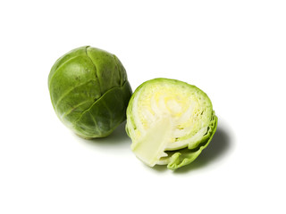whole and half brussels sprouts