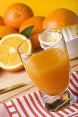 fresh handmade orange juice