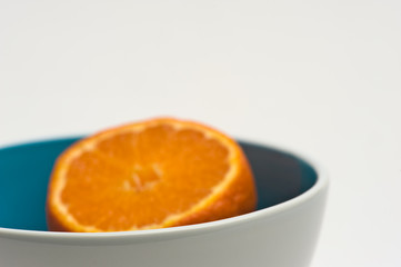 Tangerine in bowl