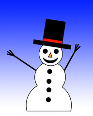 Illustrated Snowman 6