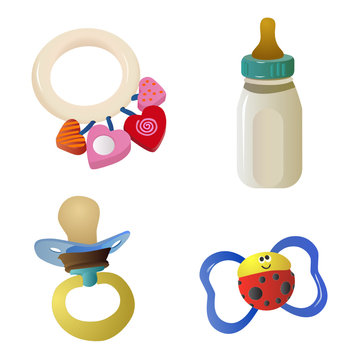 baby objects vector 2