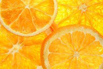 Fotobehang Sinaasappelschijfjes © demarco