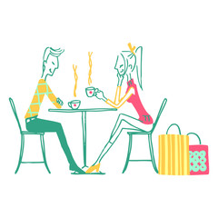 カップル-カフェ