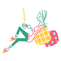 女性-リラックス