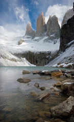 Torres del Paine, from the lake