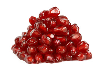 Heap of ripe pomegranate seeds