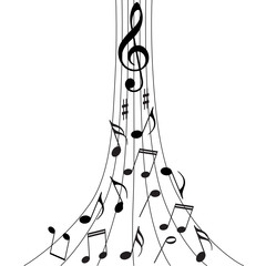 music notes background