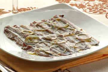 Marinata di acciughe - Antipasti di pesce - Ricette della Puglia