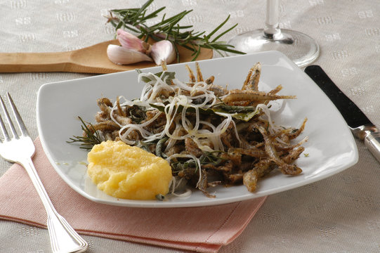 Sis&agrave;m e polenta - Antipasti di pesce - Cucina del Veneto