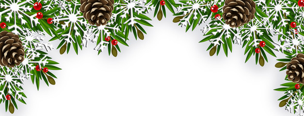 Cornice vettoriale di abete  #1