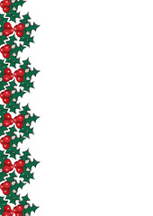 cornice auguri con vischio