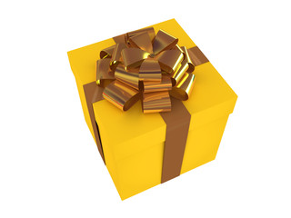 Yellow gift box
