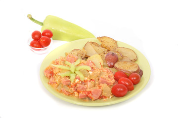 vegetable with eggs
