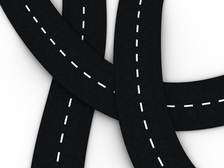 Fototapeta premium road knot background