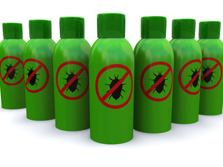 Fototapeta premium row of bug spray