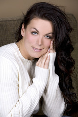 Fototapeta premium winter woman